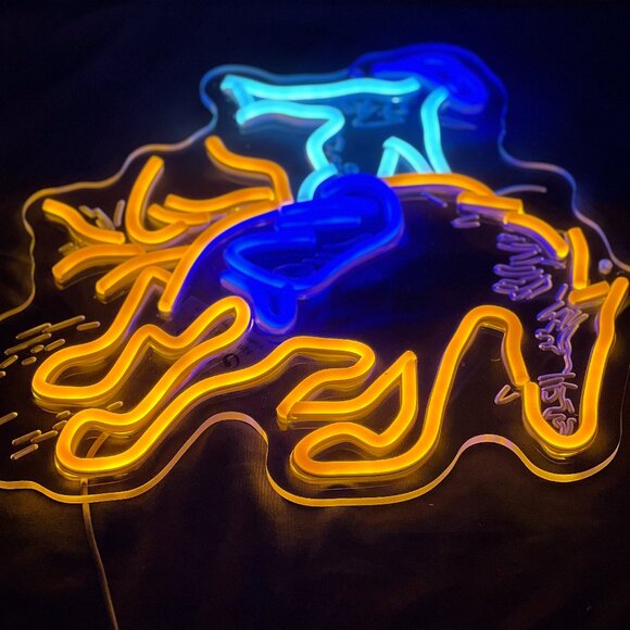 COWBOY BRONCO RIDER NEON LED SIGN - Picture 3 of 6